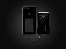 Load image into Gallery viewer, Graphene 10K HyperCharger (Jet Black) with FREE TRITON 3-in-1 Cable (Apple, USB-C, microUSB)