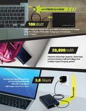 Load image into Gallery viewer, HyperCharger MAX 100W/144W Ultra Series (w/ 30W USB-C WALL CHARGER & 3FT USB-C CABLE)