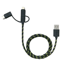 Load image into Gallery viewer, Graphene Series - Ultra High Speed - Triton 3-in-1 Cable